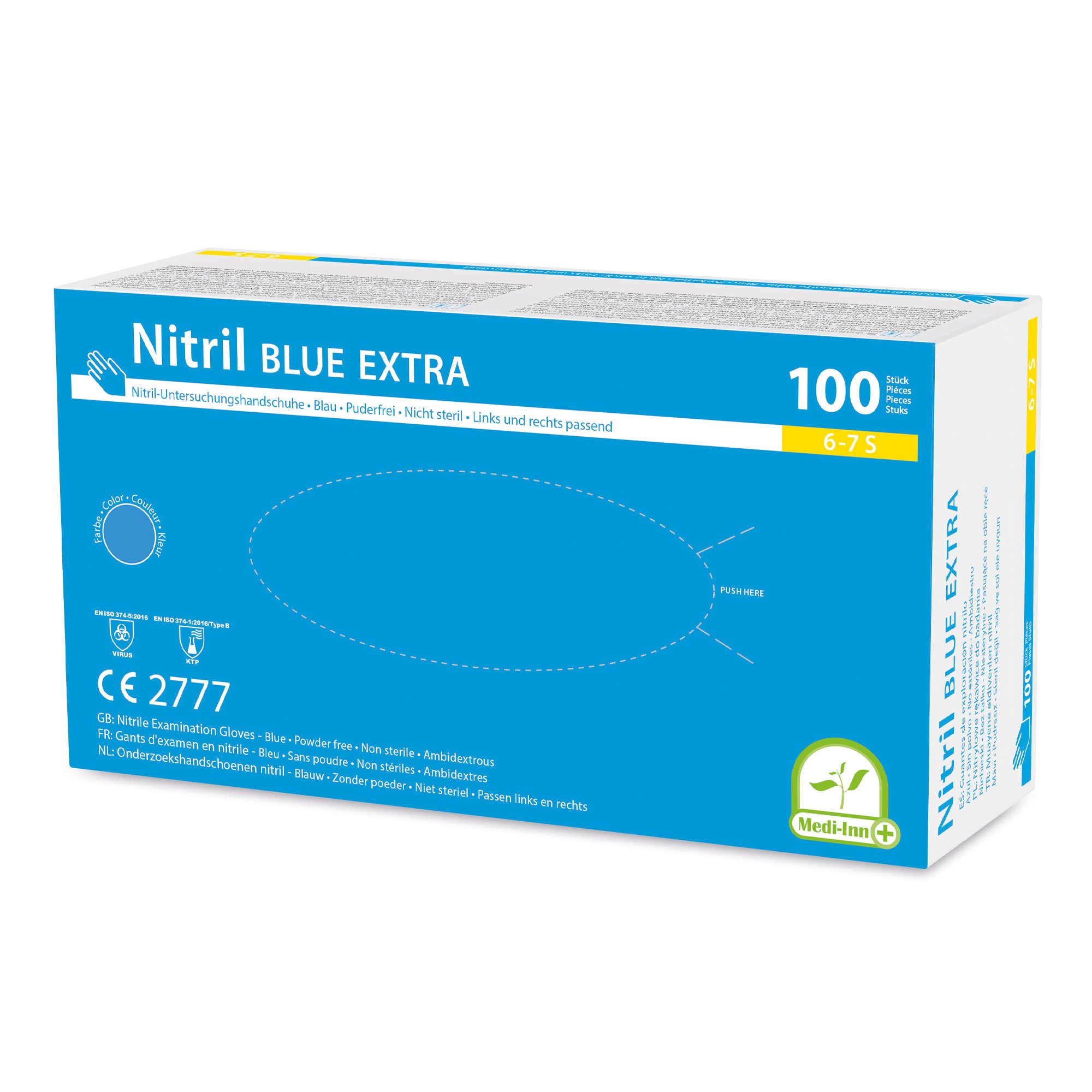 Medi-Inn Einmalhandschuhe Nitril blue extra, puderfrei VE 1000 Stück 