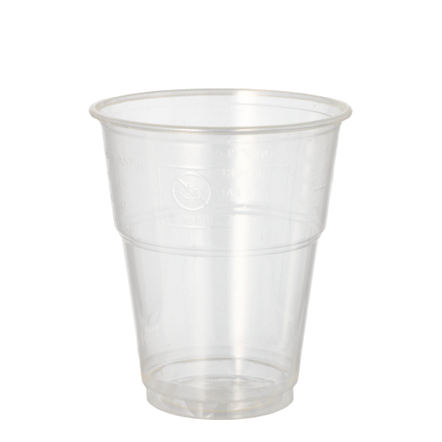 PAPSTAR Kaltgetränkebecher, PLA 0,2 l glasklar 87488