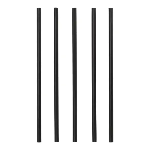 Starpak Mehrweg-Shake-Halme PP Ø 8 mm, 25 cm schwarz, 12 x 100 Stück