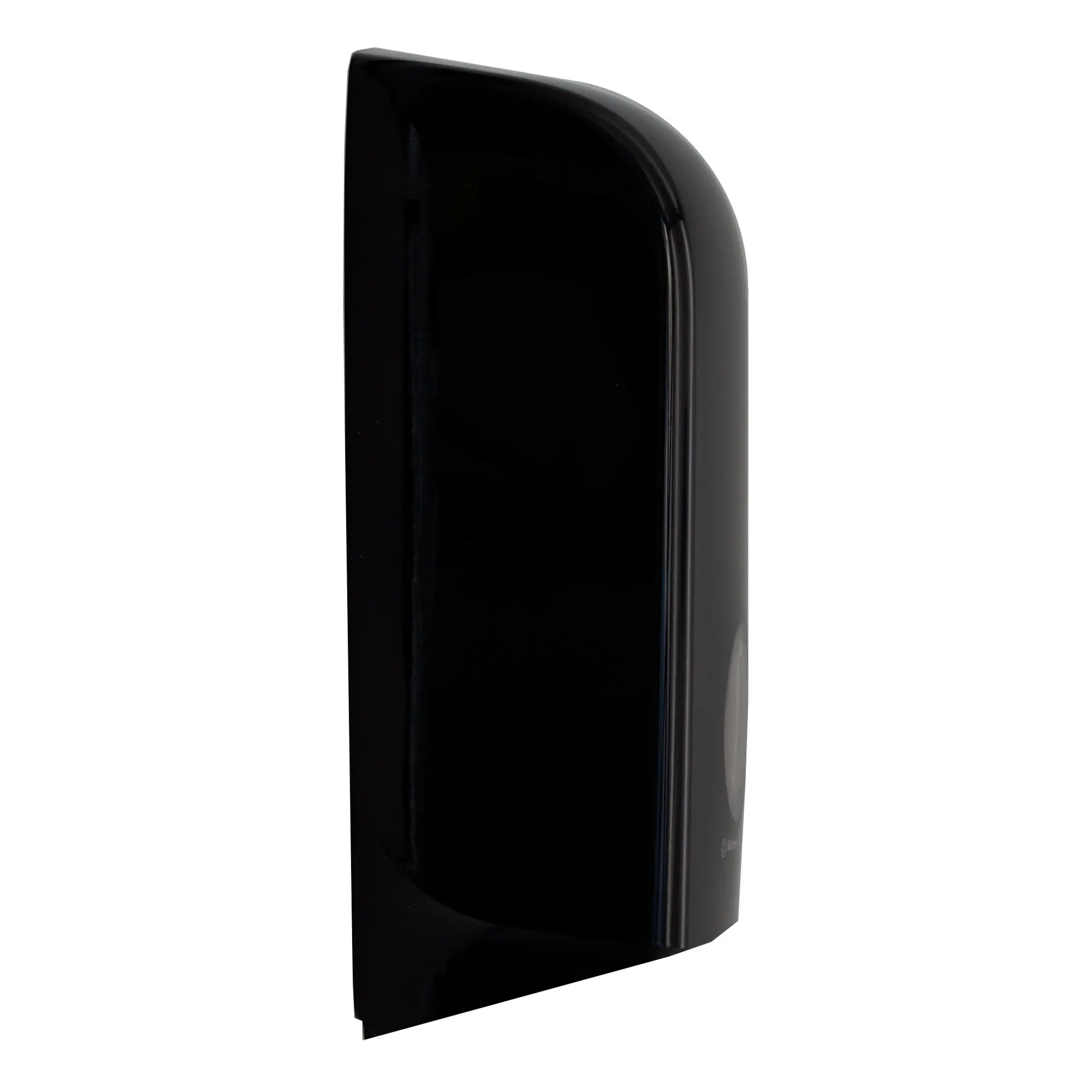 Kimberly-Clark Aquarius 6946, 7172 Einzelblatt-Toilettenpapierspender in Schwarz mit schlankem, abgerundetem Kunststoffgehäuse und Sichtfenster, Artikelnummer 6946-7172