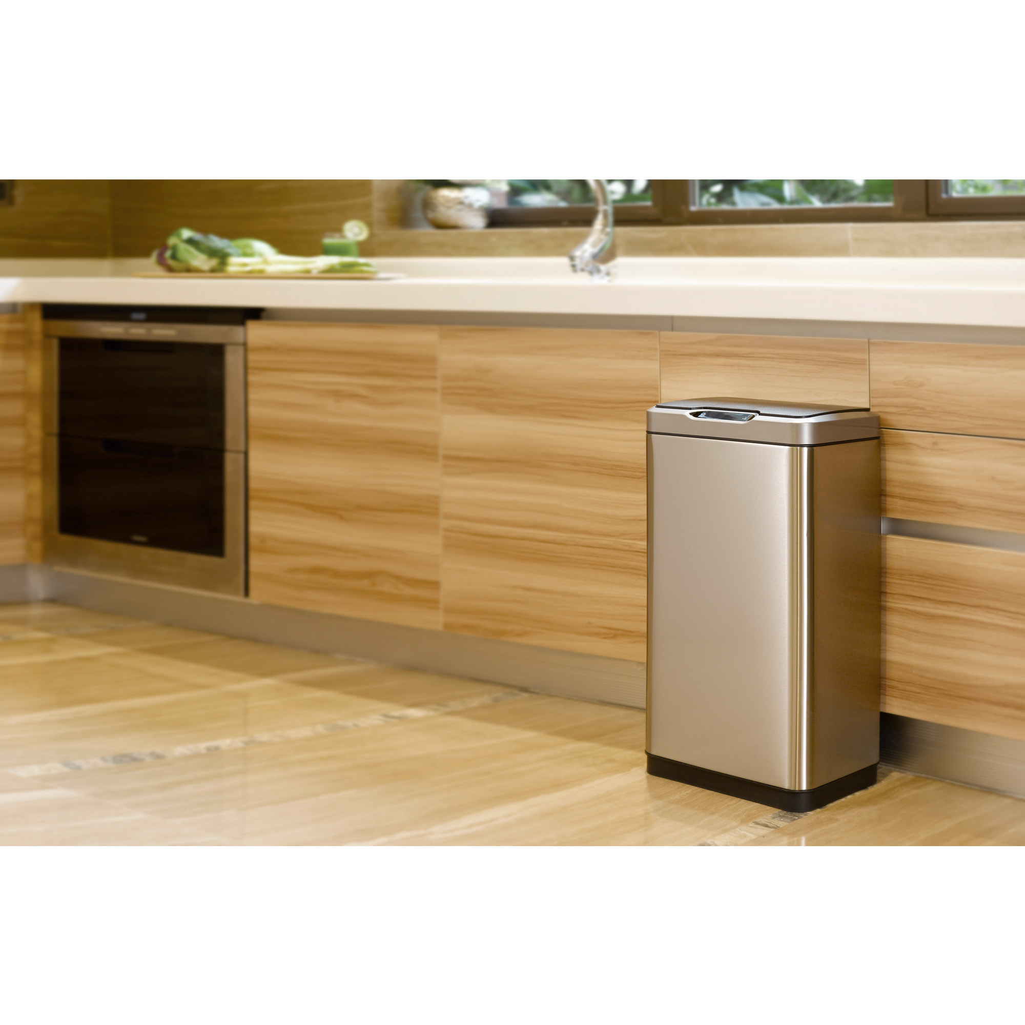 EKO Mirage Plus Sensor Afvalscheidingsprullenbak - 60 Liter - Matzwart