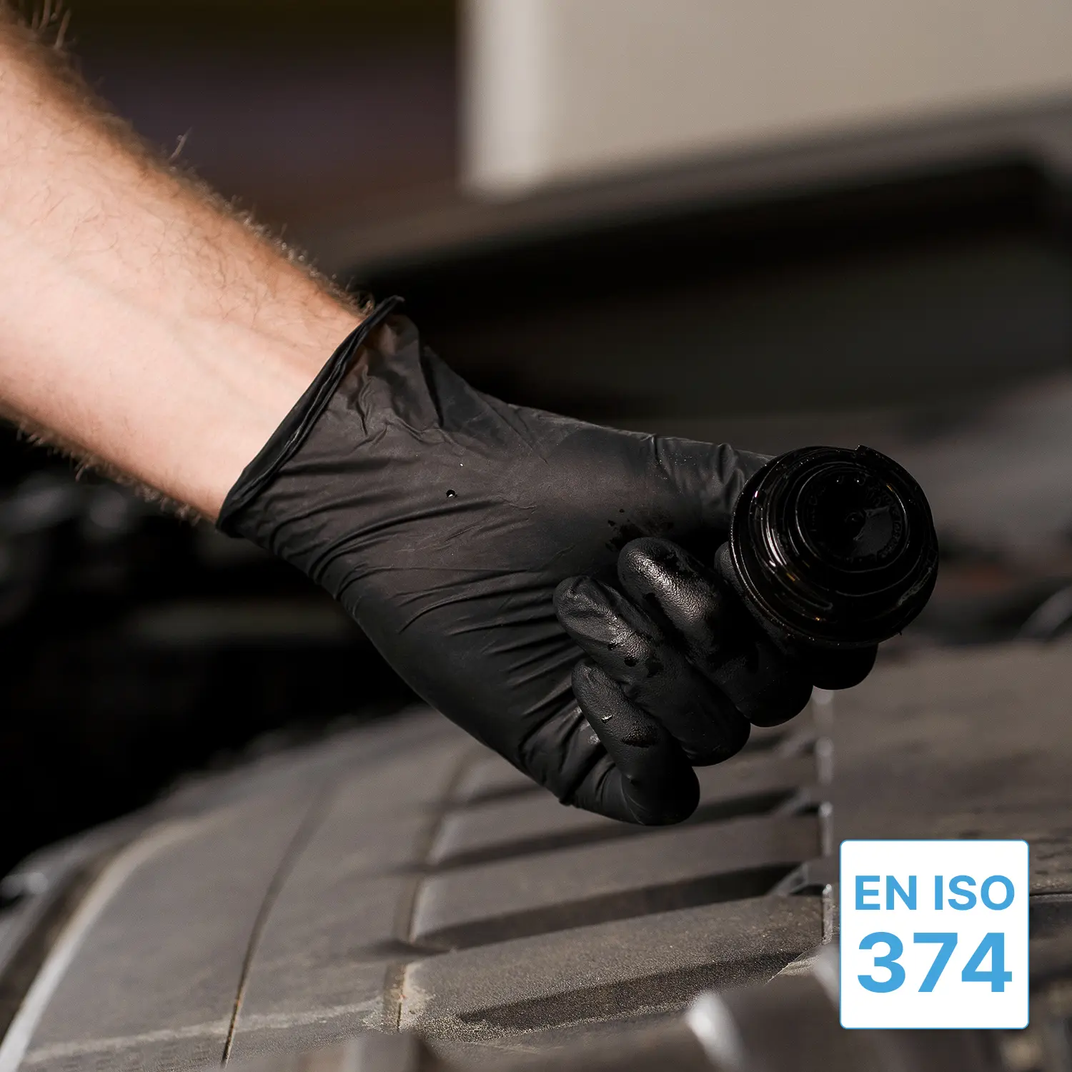 ARNOMED CLASSIC LATEX BLACK Latexhandschuhe schwarz puderfrei, VE 100 Stück