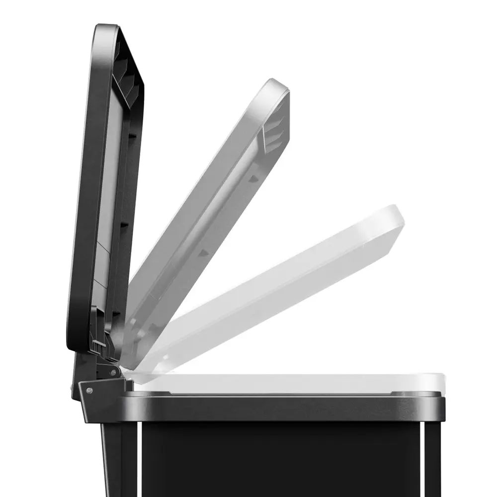Hailo Öko trio Plus L 3x9 Liter Tretmülltrenner von Hailo mit Soft-Close-Kunststoffdeckel und innenliegender Tretmechanik, Bilddatei hailo-oeko-trio-plus-l-tretmuelltrenner-3x9-liter