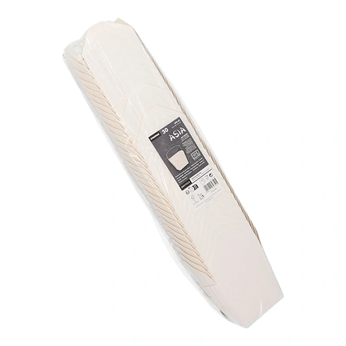 Starpak Snackboxen mit Henkel "ASIA" eckig 470 ml 8,5 cm x 7,5 cm x 5,5 cm weiß, 10 x 30 Stück
