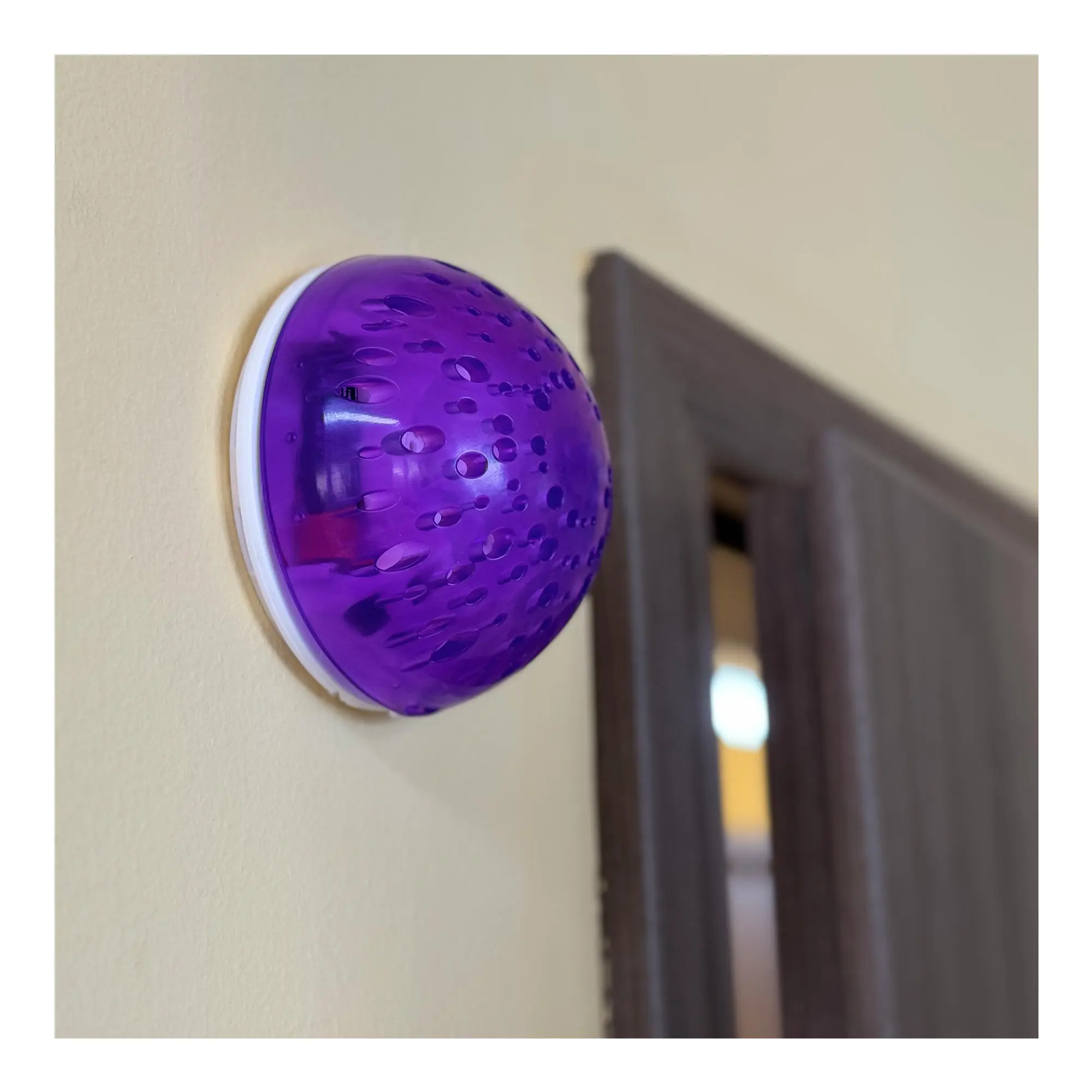 Stearinos Duftspender Smart Cap Duftkappe von Sarima-Hygiene, violette EVA-Duftkappe an der Wand für konstante Raumluftverbesserung bis zu 30 Tagen, passend für Difuser Fan Machine