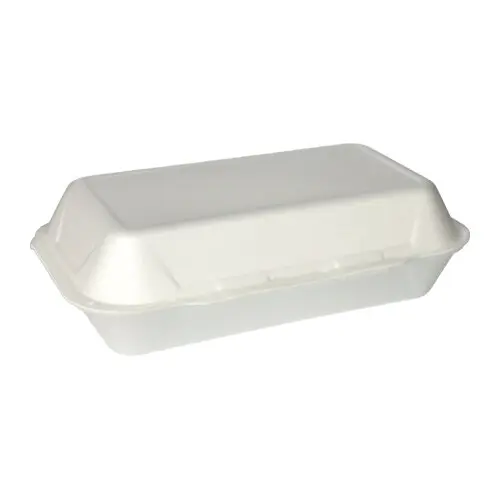 Starpak Allzweckboxen mit Klappdeckel, XPS 1800 ml 7,5 cm x 24 cm x 13,3 cm weiß