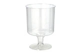 Kunststoff Weinglas transparent mit stabilem Fuß, bruchfestes Trinkglas für Party, Buffet und Catering, Artikelnummer 512