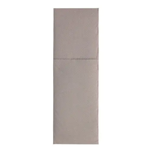 PAPSTAR 50 Servietten "ROYAL Collection" 48 cm x 30 cm grau mit Besteckfalz