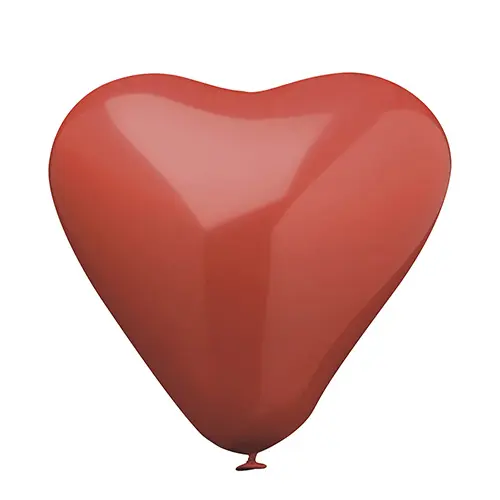 PAPSTAR 10 Luftballons Ø 30 cm rot "Heart" large