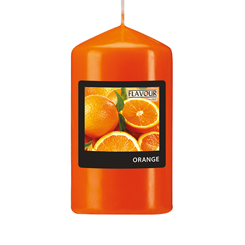 PAPSTAR "Flavour by GALA" Duft-Stumpenkerze Ø 58 mm, 110 mm orange - Orange