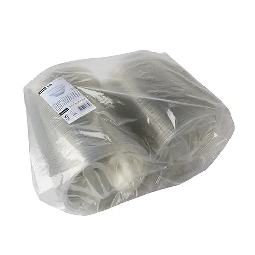 Starpak Feinkost- und Salatschalen mit Klappdeckel, runde 750 ml R-PET Schalen glasklar von PAPSTAR im Karton zu 300 Stück für Feinkost und Salate, Art.-Nr. 85697