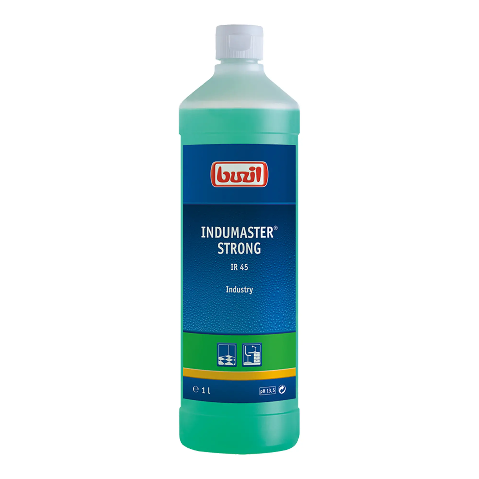 Buzil Indumaster Strong IR45 hochalkalischer Hochleistungs-Industriereiniger 1 Liter Flasche IR45-0001RA_1