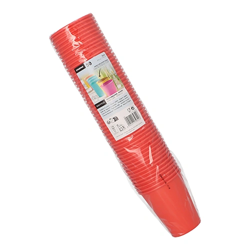 Starpak Trinkbecher, Pappe "To Go" 0,2 l Ø 8 cm, 9,2 cm rot, 20 x 50 Stück