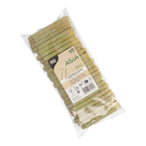 PAPSTAR Fingerfood - Zangen Bambus "ASIA" 7 cm, 10 x 50 Stück