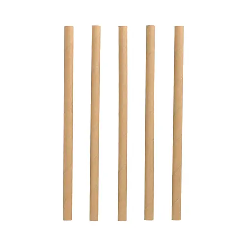 PAPSTAR Shake-Halme Papier Ø 10 mm, 21 cm braun, FSC-zertifizierte, nachhaltige Trinkhalme aus Papier für Milchshakes, Fruchtshakes und Limonaden, 89158
