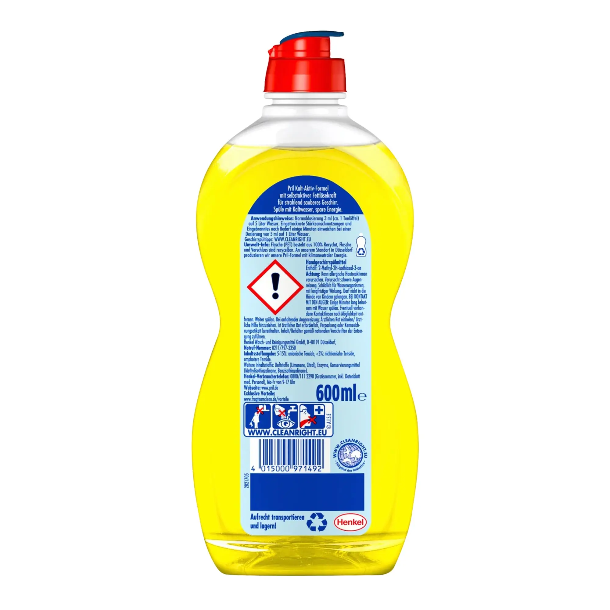Pril Kraft-Gel Fresh Lemon Handspülmittel