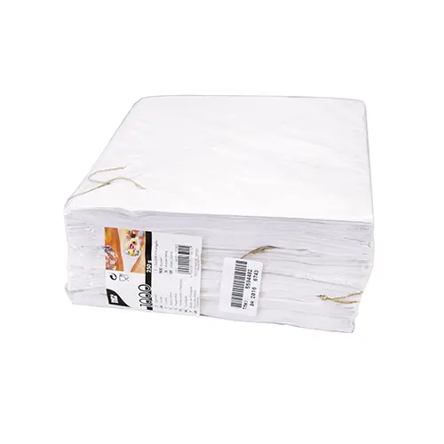 PAPSTAR 1000 Spitztüten, Cellulose, gefädelt 23 cm x 23 cm x 32,5 cm weiß Füllinhalt 250 g