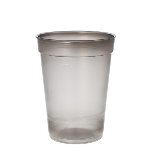 PAPSTAR Pro Pac Mehrweg-Trinkbecher PP 0,4 l Ø 9,5 cm, 12,1 cm grau, 16 x 25 Stück