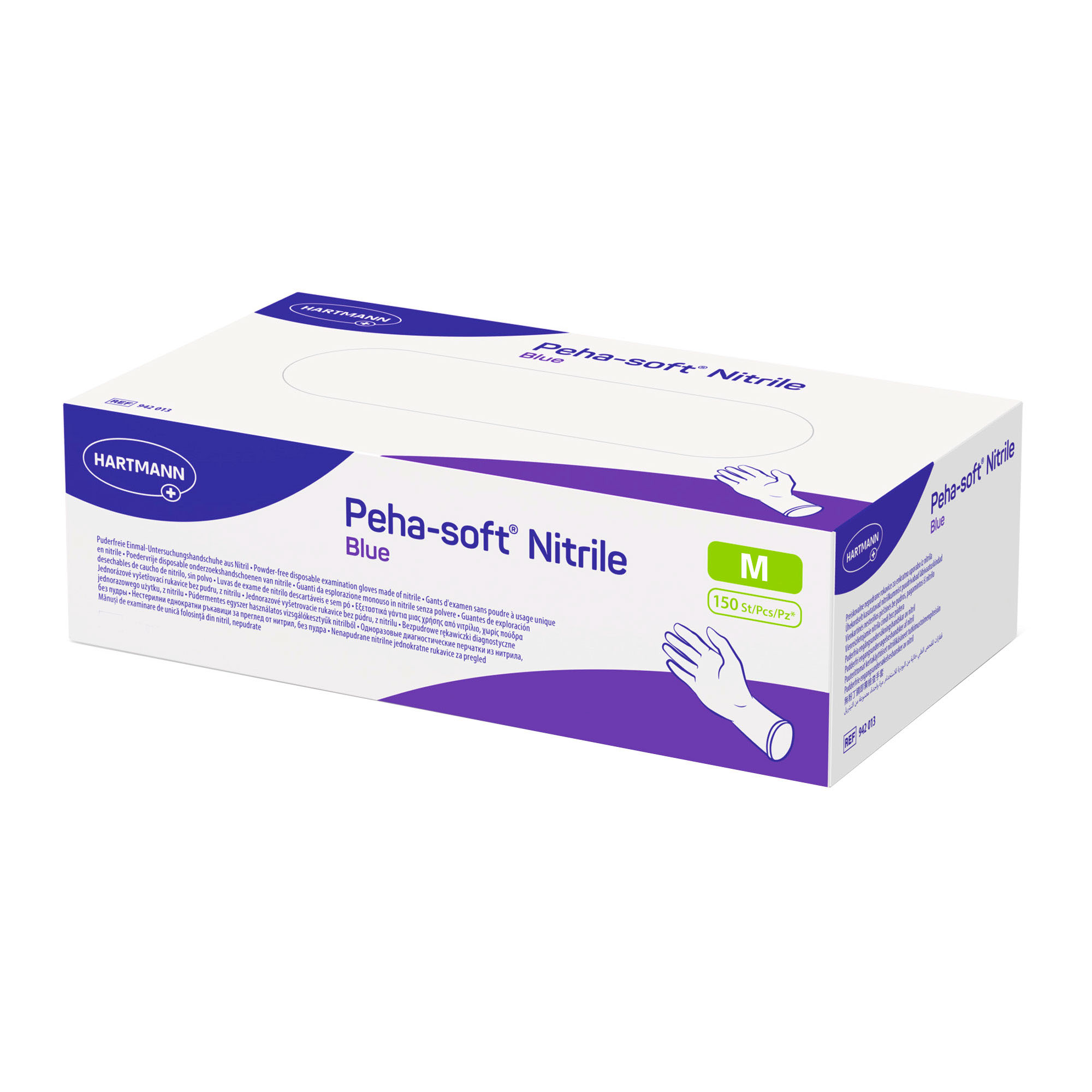 Hartmann Peha-soft Einmalhandschuhe Nitrile Blue, puderfrei VE 1500 Stück