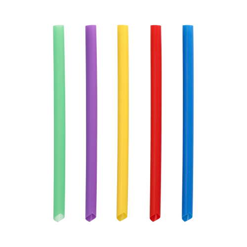 Starpak Mehrweg-Bubble Tea Halme PP Ø 12 mm, 20 cm farbig sortiert einseitig spitz, 6 x 200 Stück