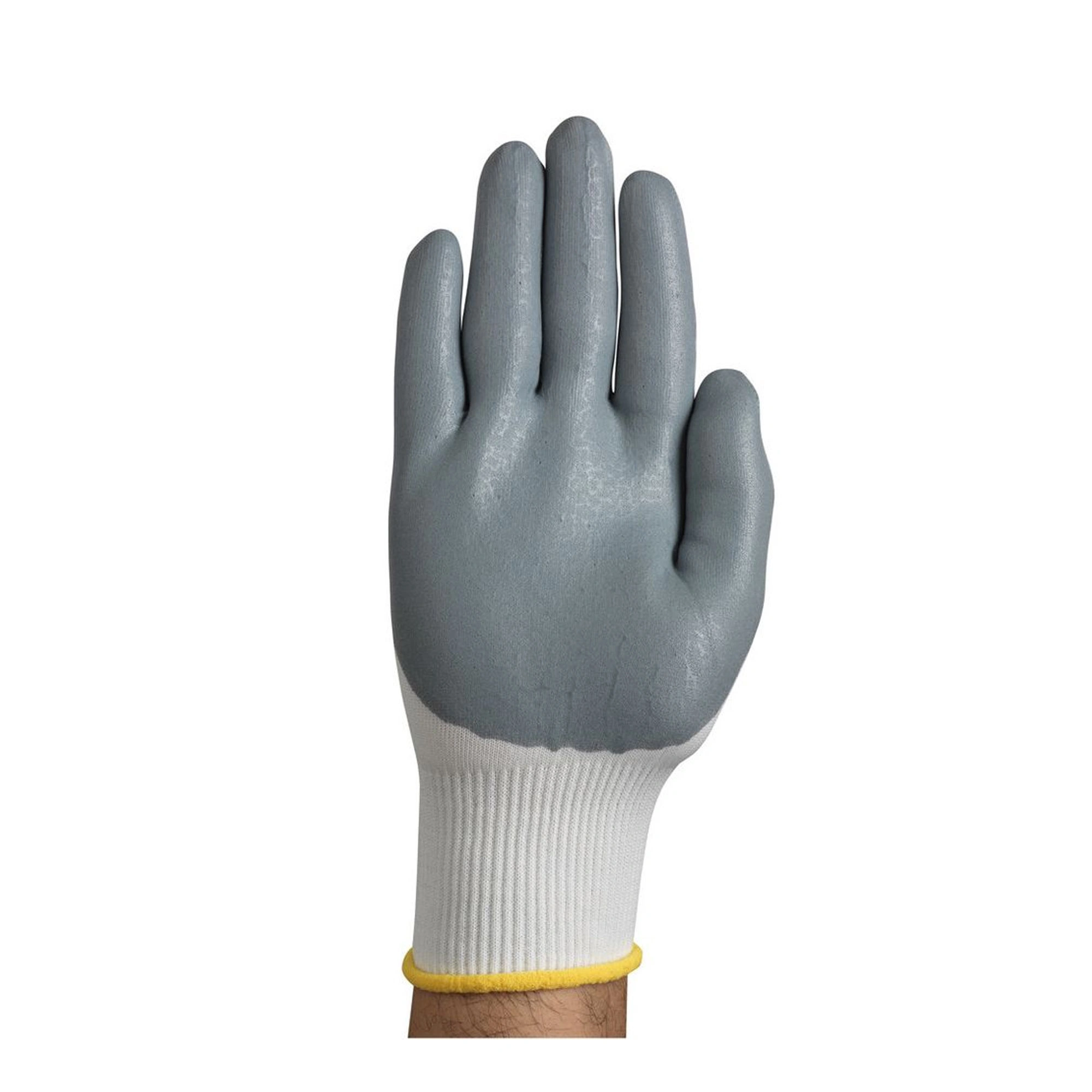Ansell HyFlex 11-800 Mehrzweckhandschuhe mit Nitril-Beschichtung weiß/grau, VE 12 Paar