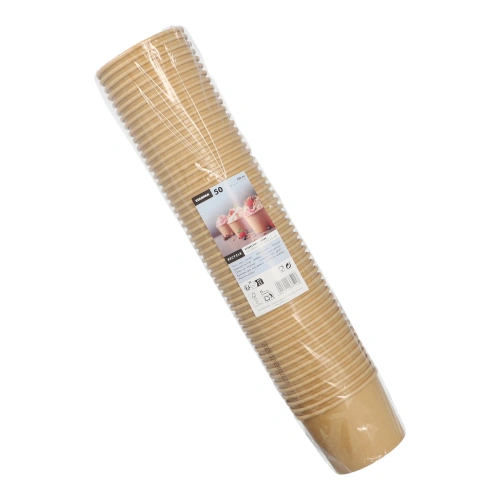 Starpak Eisbecher, Pappe rund 250 ml Ø 9,5 cm, 6,2 cm braun, 20 x 50 Stück