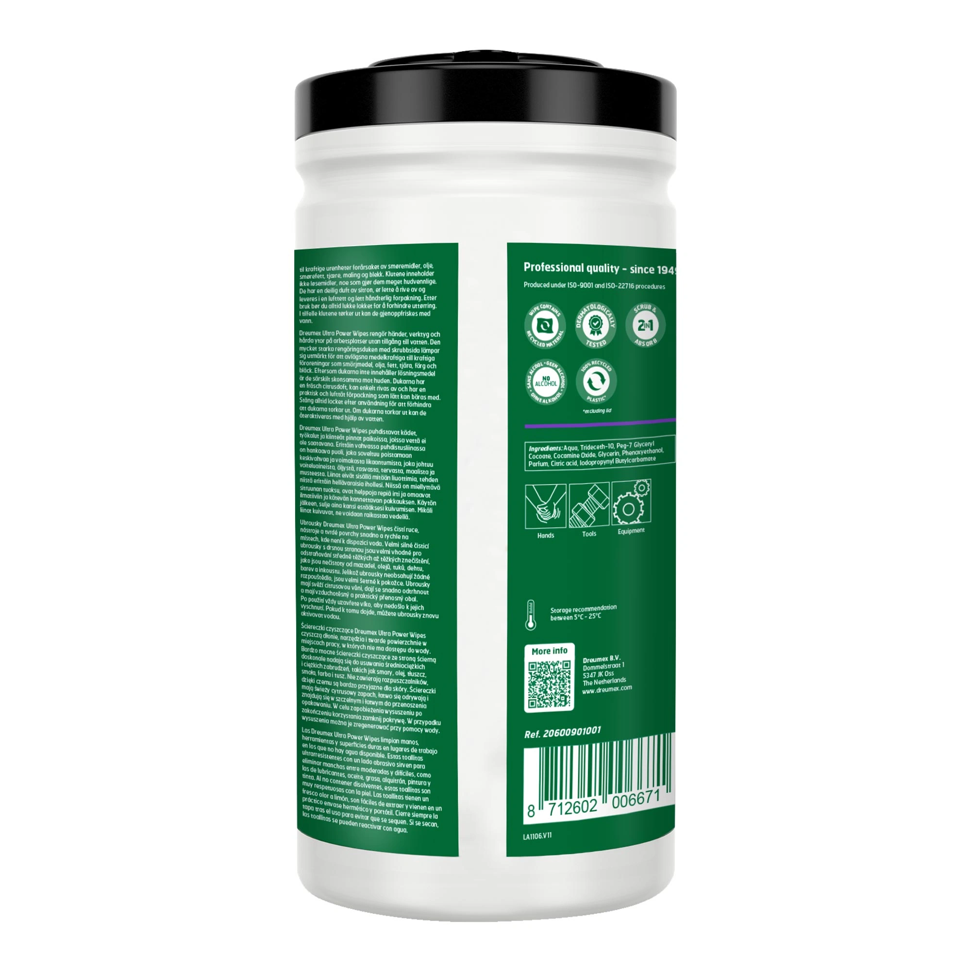 Dreumex Ultra Power Wipes Handreinigungstücher