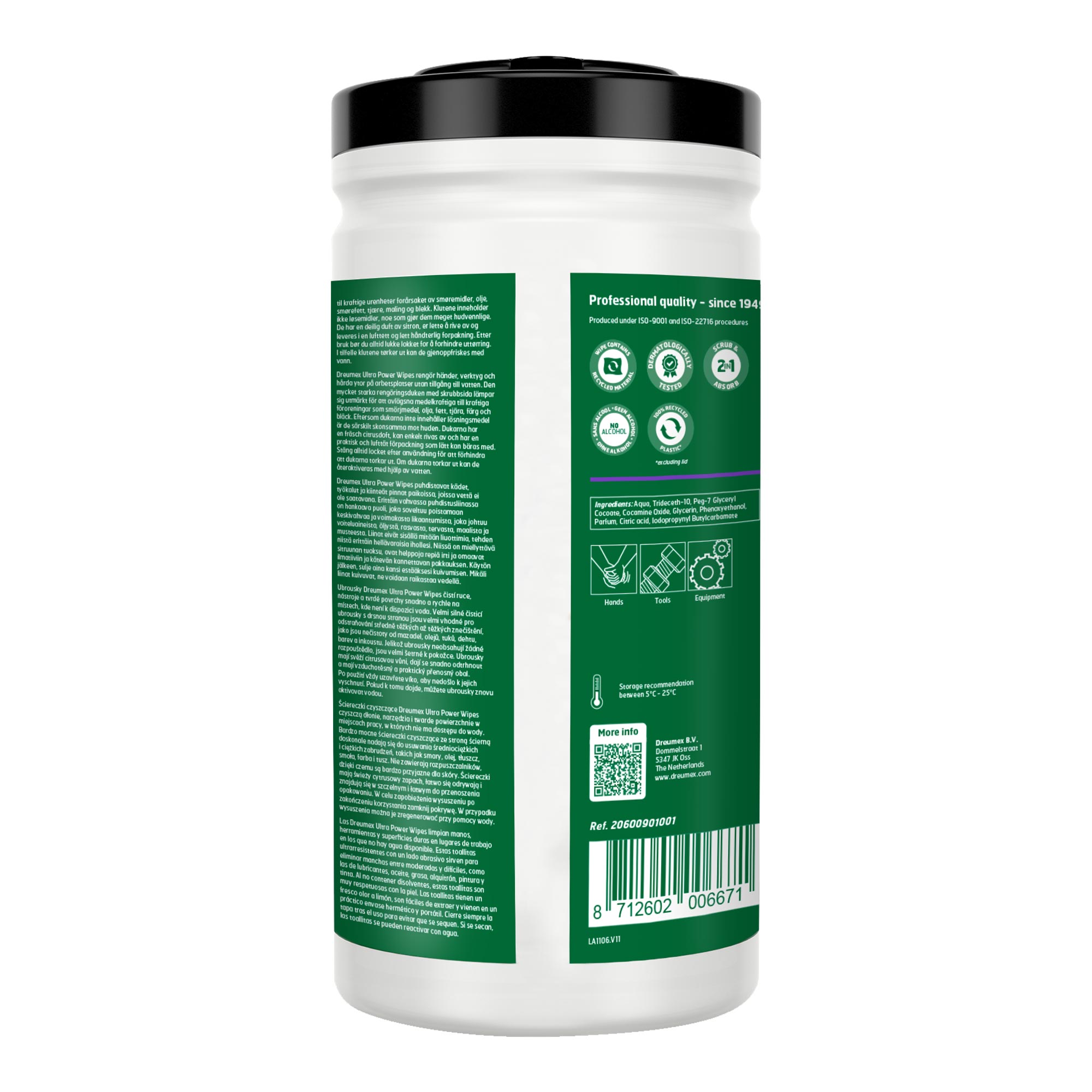 Dreumex Ultra Power Wipes Handreinigungstücher