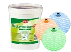 Brecknastein Bio WC-Reiniger Tabs im Eimer mit drei farbigen Duftscheiben für hygienische Toilettenreinigung, Artikelnummer 612800