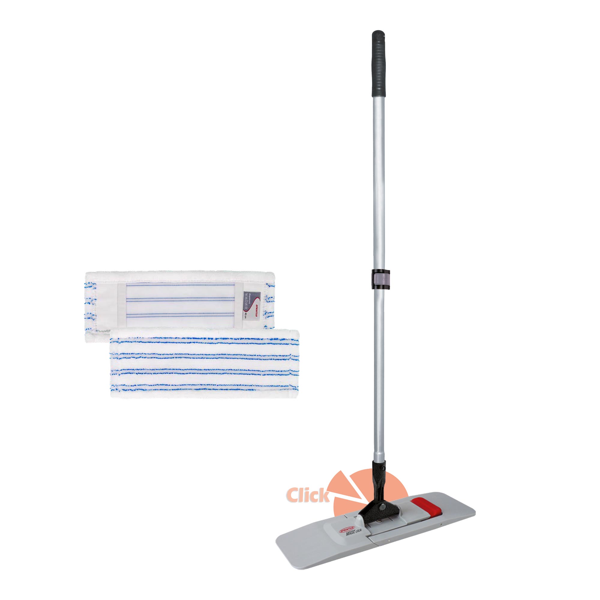 Sprintus PuriX Starter Set 40 u. 50 cm mit Reinigungswagen, Floory Trockensauger & Zubehör 