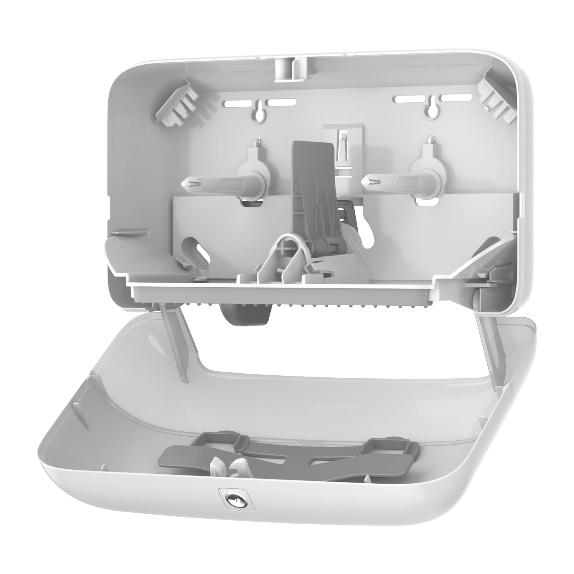 Tork OptiServe Doppelrollenspender für hülsenloses Midi-Toilettenpapier T7 horizontal