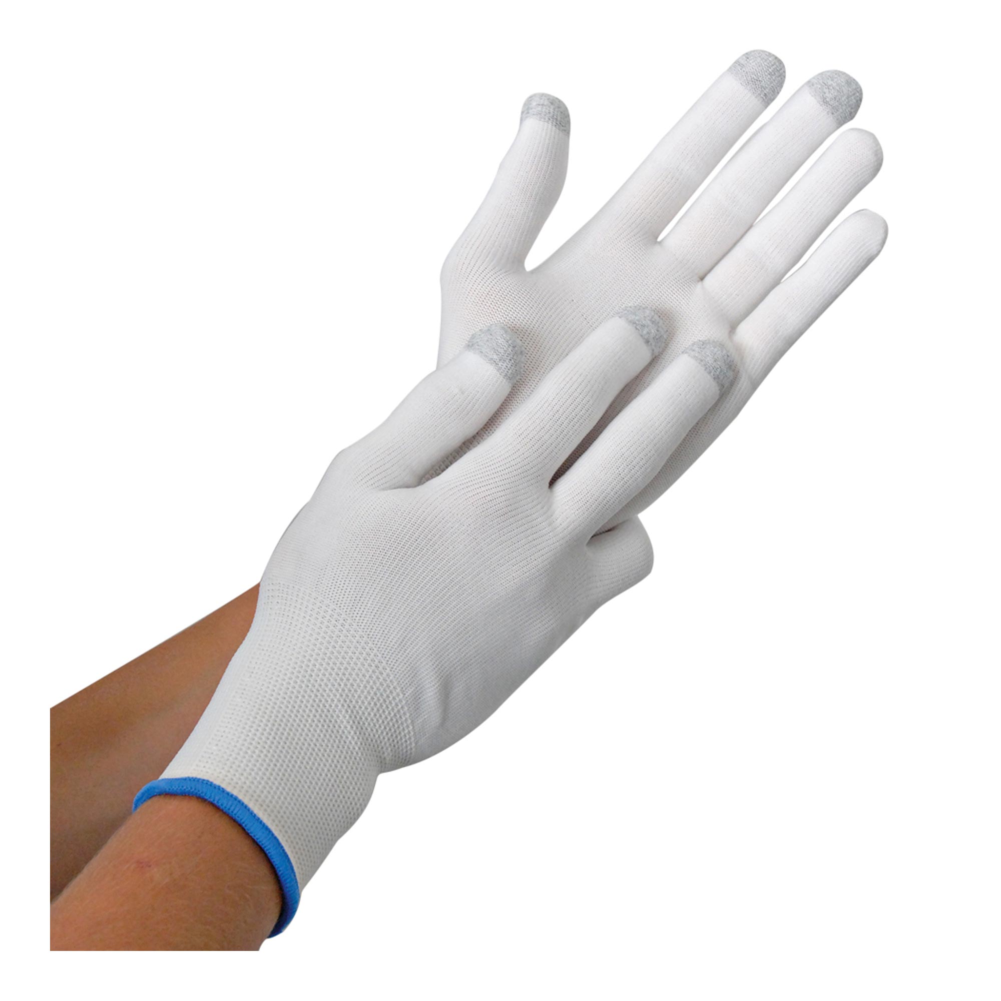 Hygostar Ultra Flex Touch Touchscreen-Handschuhe mit Carbon-Beschichtung weiß, VE 120 Paar