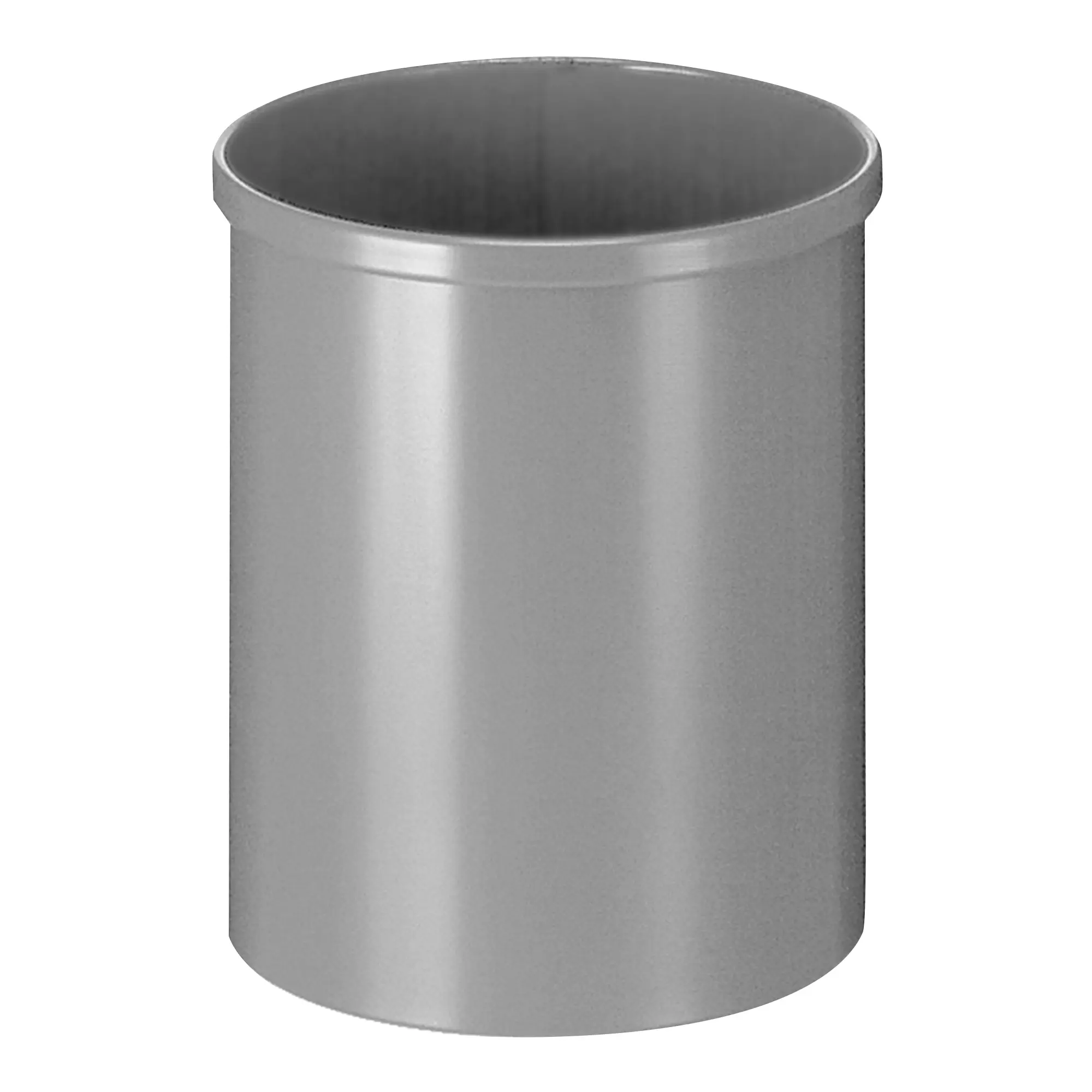 V-Part Runder Papierkorb Metall 15 Liter Aluminium 31010530_1