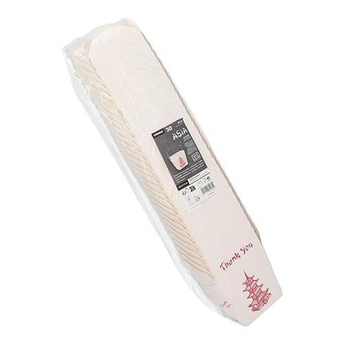 Starpak Snackboxen mit Henkel "ASIA" eckig 470 ml 8,5 cm x 7,5 cm x 5,5 cm "Temple", 10 x 30 Stück