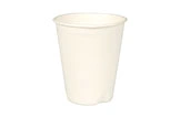 Papierbecher Weiß 200 ml aus Karton, stabiler Einweg Trinkbecher für Kaffee, Tee und andere Heißgetränke, stapelbar und lebensmittelecht
