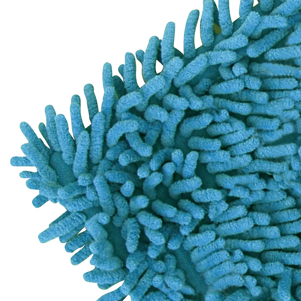 Sprintus Octopus Chenillemopp aus Microfaser türkis, weiche Chenille-Fransen für die schonende Reinigung glatter, empfindlicher Böden, Größen 40 und 50 cm
