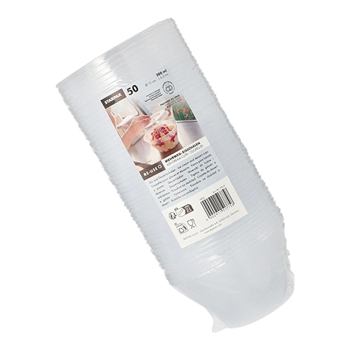 Starpak Mehrweg-Eis- und Dessertschalen rund 300 ml Ø 11 cm, 6,5 cm transparent, 8 x 50 Stück