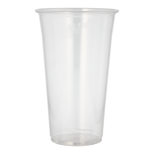 Starpak Mehrweg-Trinkbecher 0,5 l Ø 9,5 cm, 14,8 cm transparent, 24 x 50 Stück