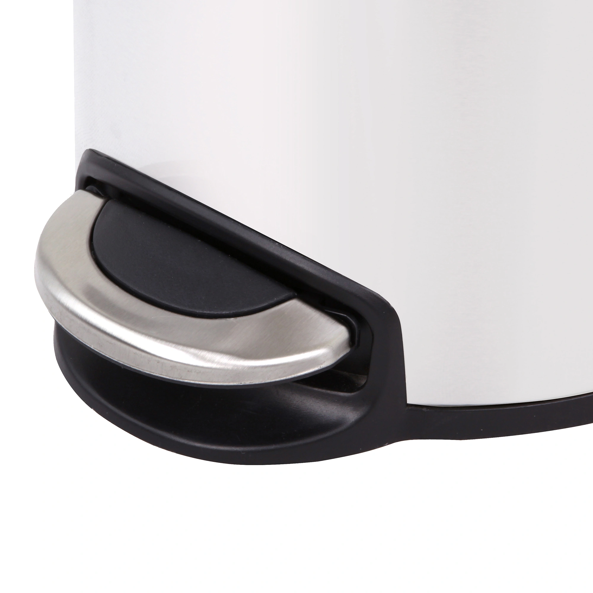 EKO Serene mit Inneneimer aus Metall Treteimer 12 Liter Klappdeckel mit Pedal