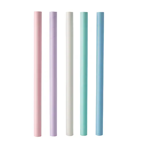 PAPSTAR Bubble Tea Halme Papier Ø 12 mm, 20 cm farbig sortiert in Pastellfarben, umweltfreundliche dicke Trinkhalme für Bubble Tea