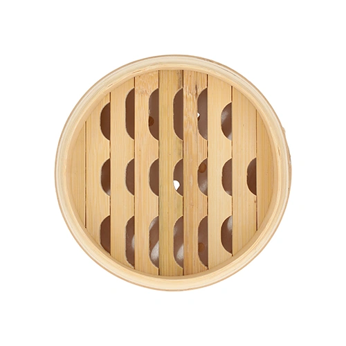 PAPSTAR Dampfgarer Bambus "ASIA" Ø 15 cm, 13,5 cm 3-teilig, 16 x 1 Stück