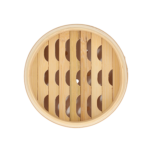 PAPSTAR Dampfgarer Bambus "ASIA" Ø 15 cm, 13,5 cm 3-teilig, 16 x 1 Stück