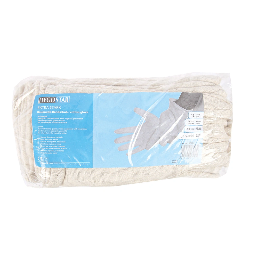 Hygostar Extra Strong Baumwollhandschuhe natur, VE 300 Paar