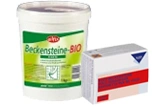 Backensteine-BIO Backmischung eifrei im Vorratseimer mit zusätzlicher Packung, ideal für professionelle Bäckereien und Großküchen