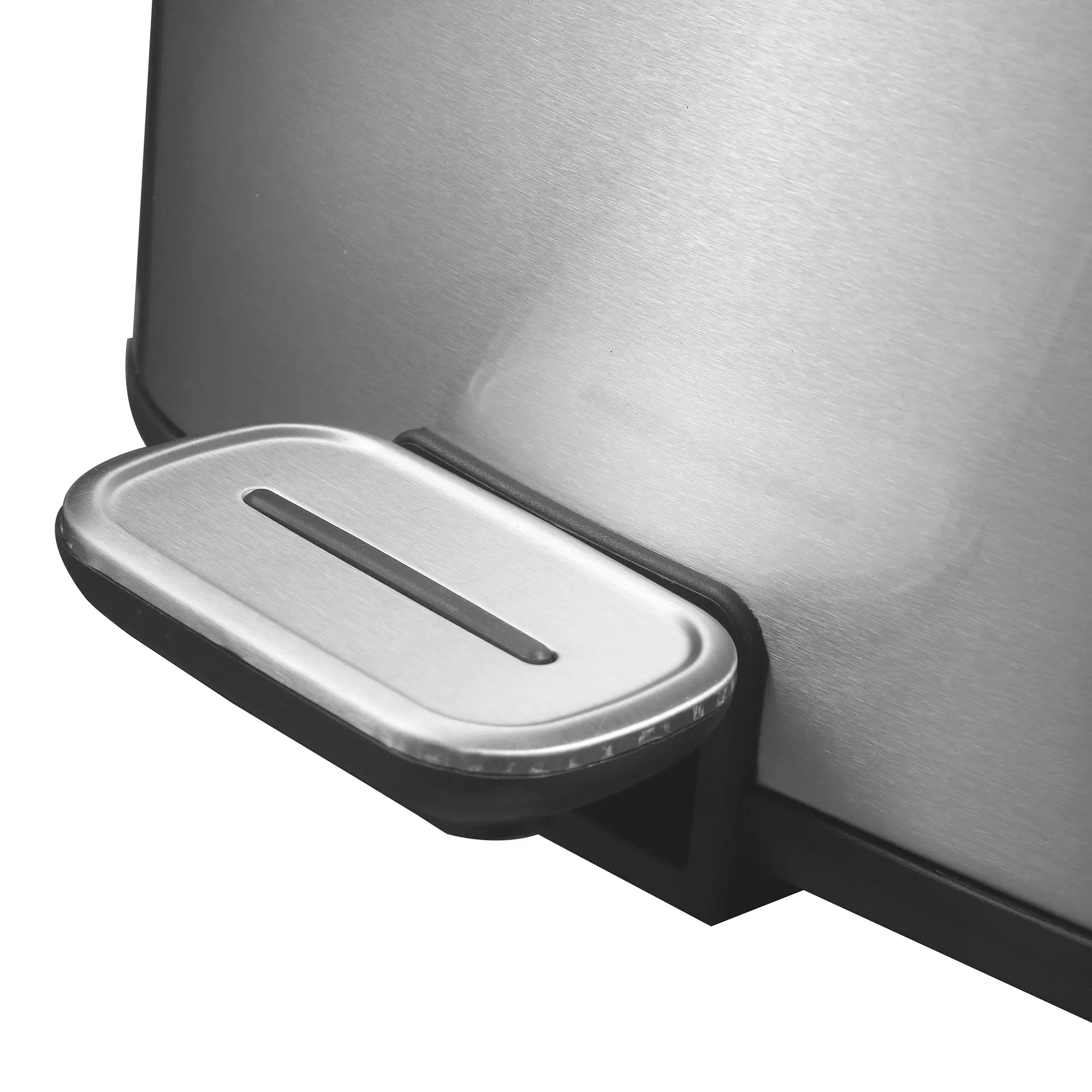 EKO Step Bin Regent Tretabfallbehälter 32 Liter aus Edelstahl mit robustem Tretpedal für komfortables, leises Öffnen und hygienische Müllentsorgung