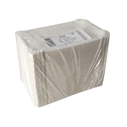 PAPSTAR ABC Pak Teller, Pappe [rc] eckig 13 cm x 20 cm weiß