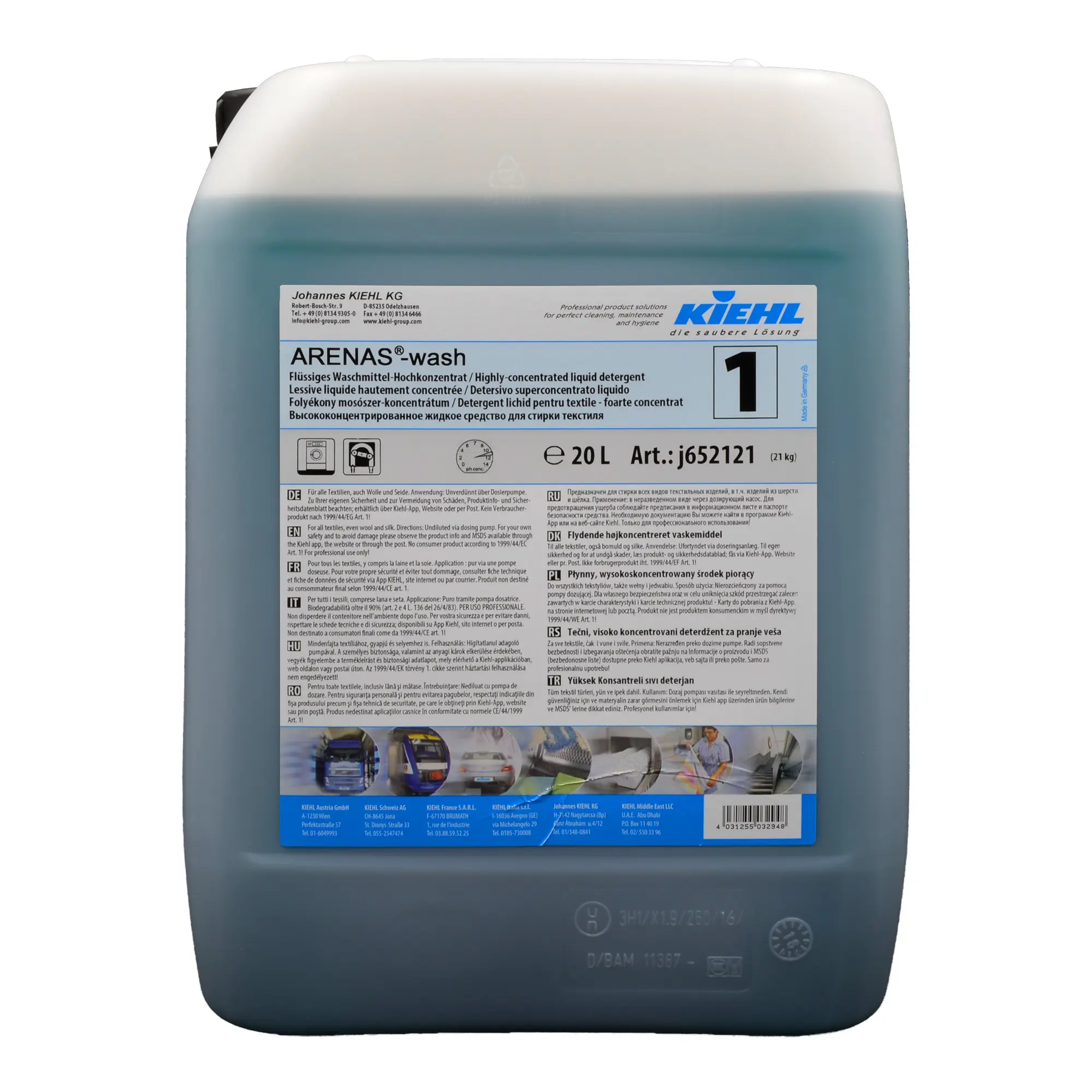 Kiehl Arenas-wash flüssiges Alleinwaschmittel 20 Liter Kanister j652121_1