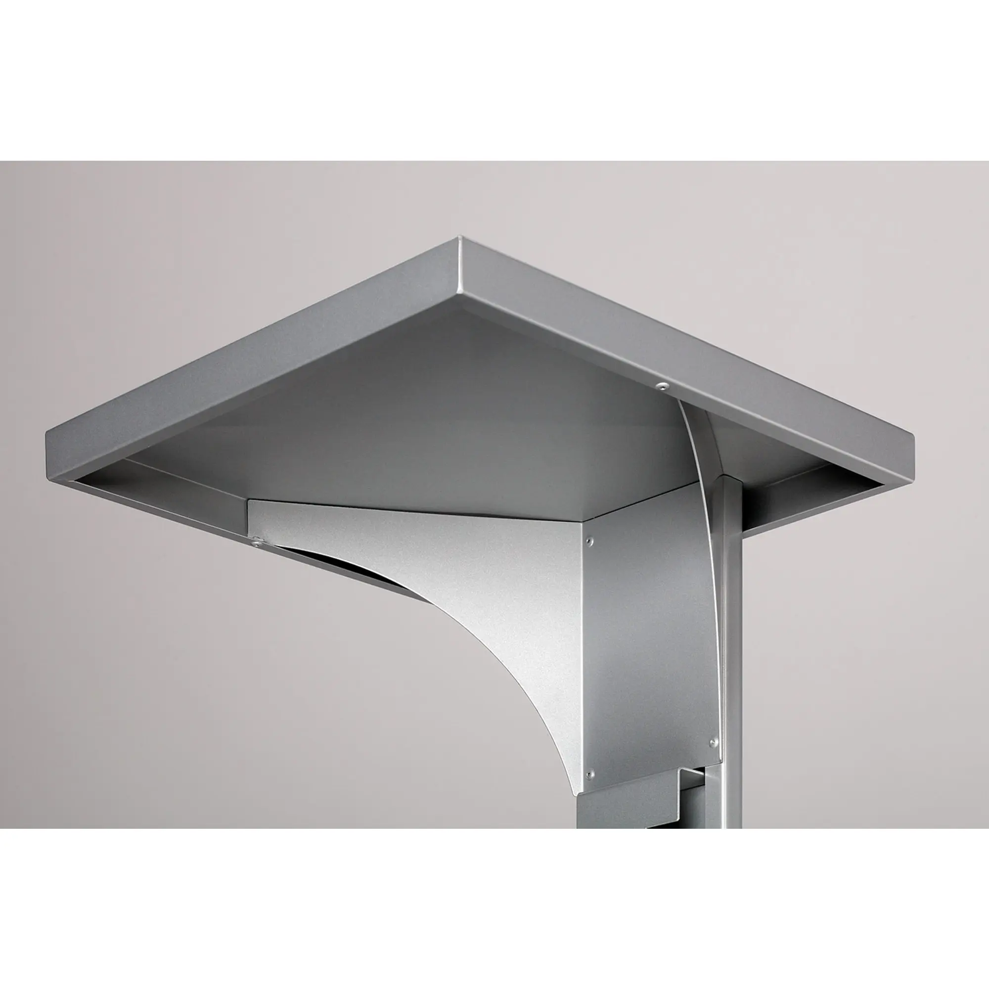 VAR Abfallsammler B 42, 72 Liter mit Ascher und verstärktem Regenschutzdach aus verzinktem Stahlblech für den Außenbereich, Art.-Nr. B42