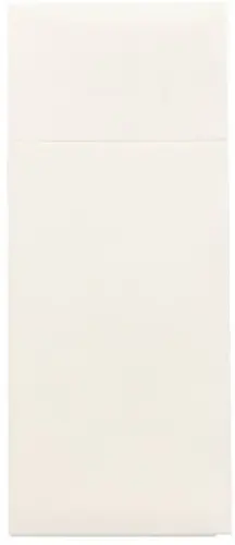 Starpak 100 Bestecktaschen, Airlaid 1/8-Falz 40 cm x 33 cm weiß