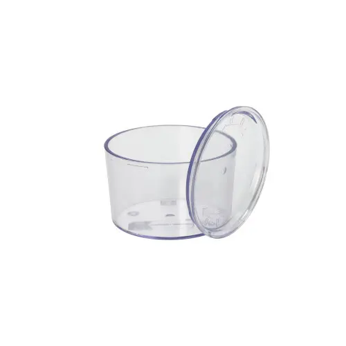 Starpak Mehrweg-Becher + Deckel rund 190 ml Ø 8 cm, 5,4 cm transparent "Cella"